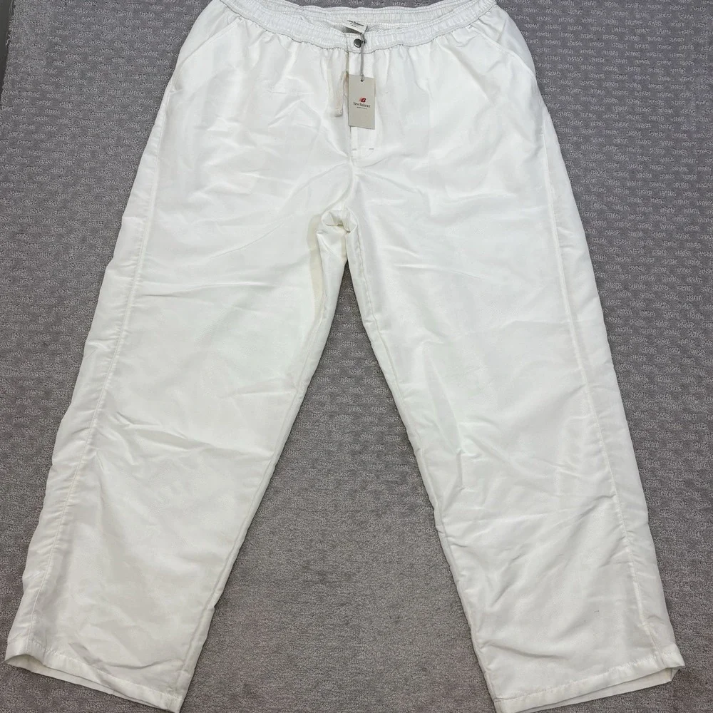 New Balance Men's Sz XXL 2XL Made In USA Pants Nylon Sea Salt Polyester Lined